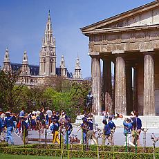 Townhall Vienna and Volksgarden