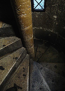 Spiral stairs in south tower of Stephansdom
