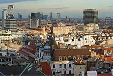 View from Stephansdom to the Skyline of Vienna