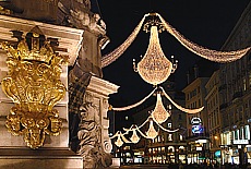 Chrismas lights at Graben in Vienna