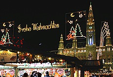 Townhall Vienna with Christkindl Market