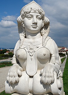 Busty Statues at Palace Belvedere