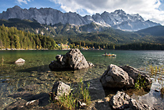 Eibsee unterhalb der Zugspitze