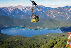 Eibsee Kabinenseilbahn zum Zugspitz Gipfel